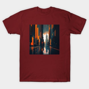 Future Cyber Cityscape T-Shirt